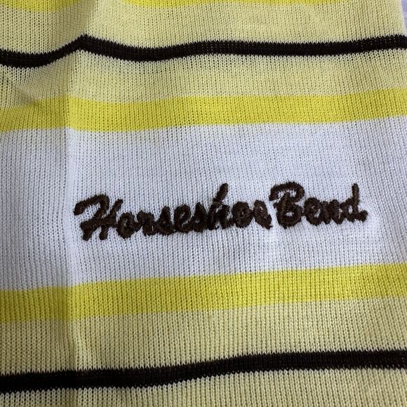 Vintage Pickering Large Polo Golf Short Sleeve Stripe Shirt Horseshoe Bend ￼ - Picture 8 of 9